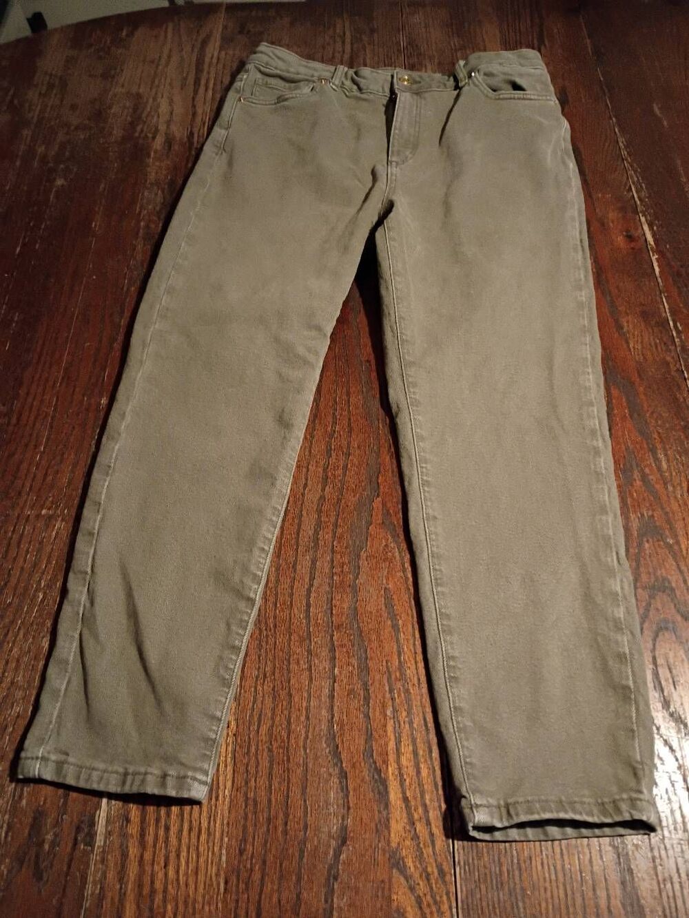 Michael Kors Gray Denim Jeans Women’s Size 10 Straight Leg Cropped